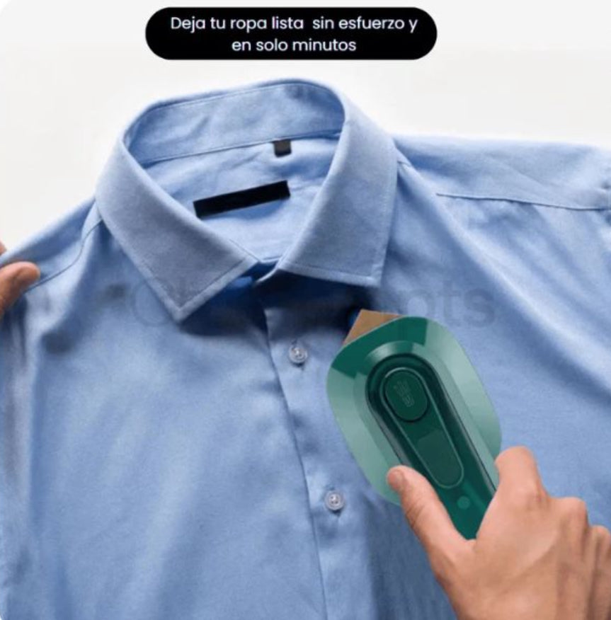 Plancha Portátil 2-en-1: Ropa impecable sin perder minutos
