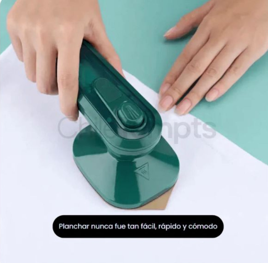 Plancha Portátil 2-en-1: Ropa impecable sin perder minutos