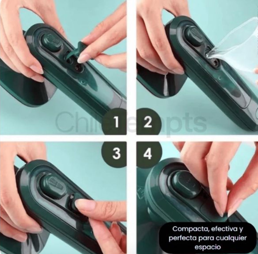 Plancha Portátil 2-en-1: Ropa impecable sin perder minutos